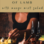 Maille Honey Dijon and Herb Crusted Rack of Lamb with Mango Mint Salad