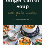 Ginger Carrot Soup with Le Saunier de Camargue Fleur de Sel Finishing Salt