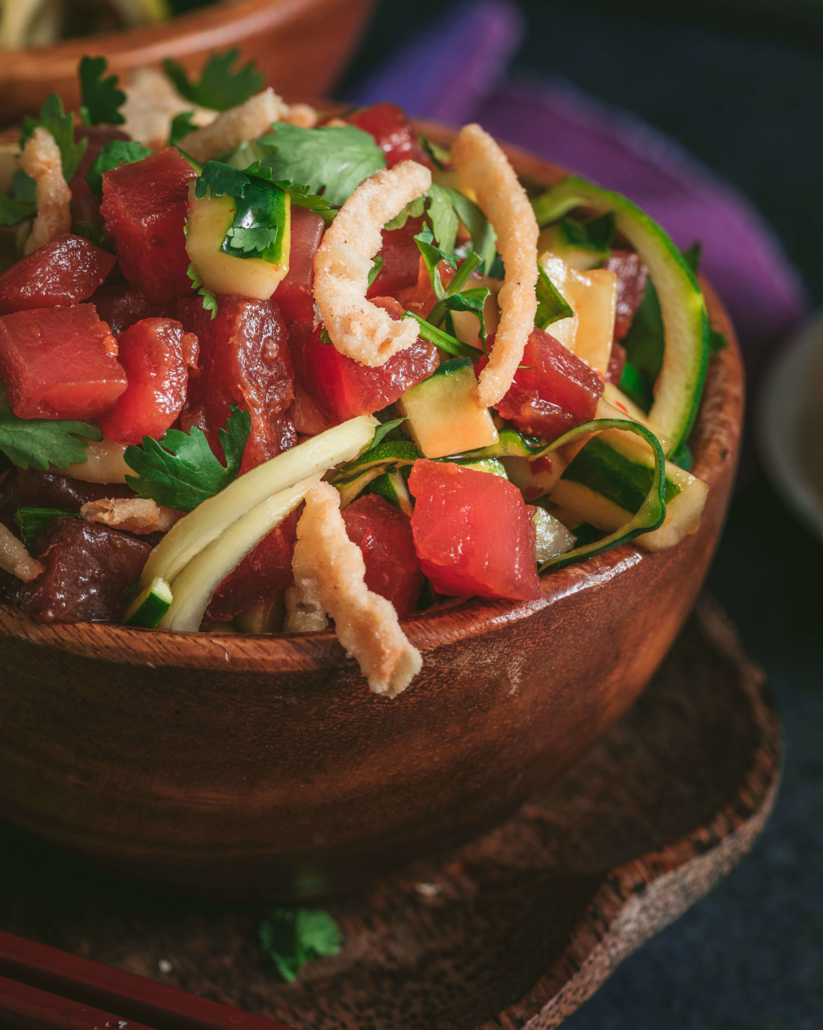 Tuna Poke Bowl with Zoodles The Qui Ingredient